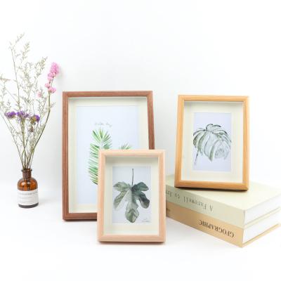 China Wholesale Decorative Photo Frame Transparent Double Sided Wooden Glass Picture Frame And Acrylic Floating Photo Frame Wall Art for sale