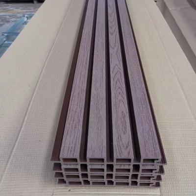 China Anti Slip Moisture Proof Wood Texture WPC Wall Panel for Outdoor Decoration for sale