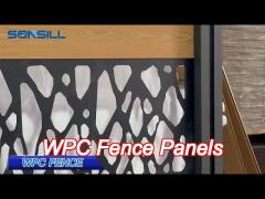 wood plastic composite wpc fence panel home garden outdoor moisture proof