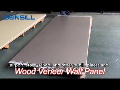 5mm waterproof bamboo fiber wood veneer wall board wood fiber wall panel