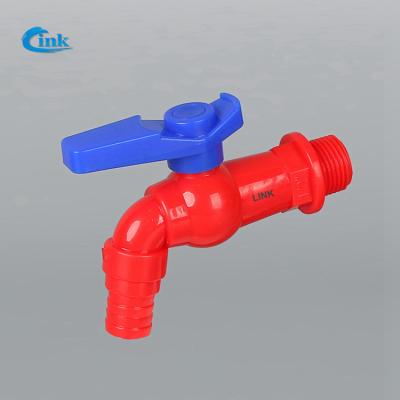 China LK-1-004-1 ( 20mm ) 5 color Factory Supply high quality plastic water hose cock pp PVC faucet water bib tap for sale