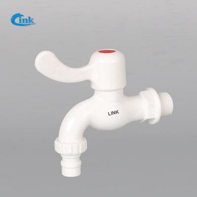 China LK-1-002 ( 20mm ) White color Factory Supply high quality PVC plastic water hose cock ppr faucet water bib tap for sale