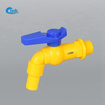 China LK-1-004-2 ( 20mm ) 5 color Factory Supply high quality plastic water hose cock pp PVC faucet water bib tap for sale