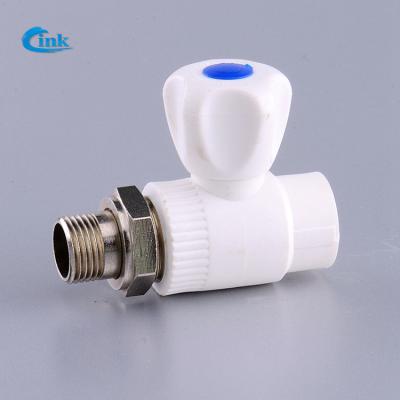 China LK-2-018 ( 20mm ) plastic pipe welding ppr brass ball Straight union valve for water pipe for sale