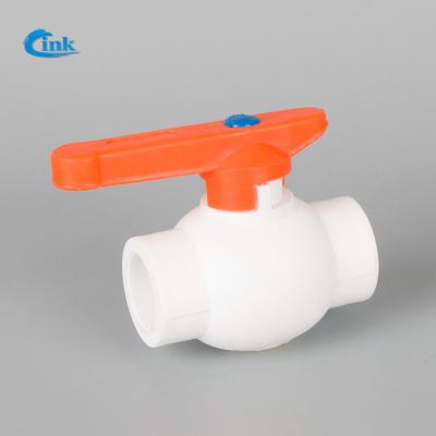 China LK-2-008 ( 20mm ) plastic pipe welding big body ppr iron ball valve for water pipe and stem for sale