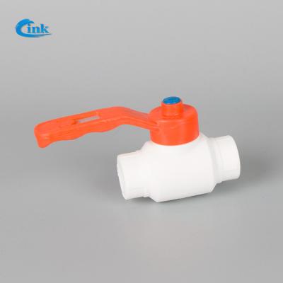 China LK-2-010 ( 20mm ) plastic ppr iron handle iron ball ppr valve for water for sale