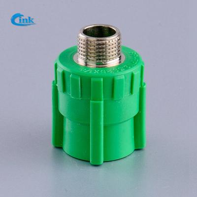 China LK-3-017 ( 1/2*20 mm ) low price factory supply high quality ppr brass pipe fittings PP-R brass male threads socket fitting for sale