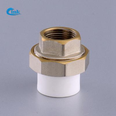 China LK-3-019 ( 1/2*20 mm ) factory supply high quality ppr brass pipe fittings PP-R brass female thread union fitting for sale