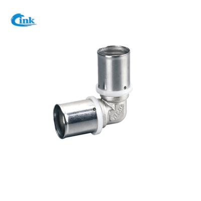 China LK-4-603 ( L16*16 ) low price supply high quality brass pipe press fittings equal press elbow for sale