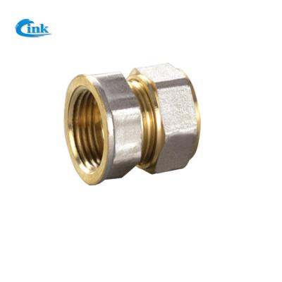 China LK-4-507 ( S16*1/2F ) Factory supply high quality brass pipe compression fittings female threads connector for sale