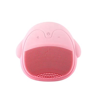 China YHK Beauty Skin Care Silicone Facial Remover Electric Facial Massager Portable Facial Beauty Brush DEEP CLEANSING Cleansing Device for sale