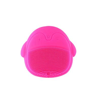 China Customized DEEP CLEANSING Silicone Face Brush Rechargeable Facial Deep Cleansing Brush For Skin Care Tools Sonic Cleansing Face Brush for sale