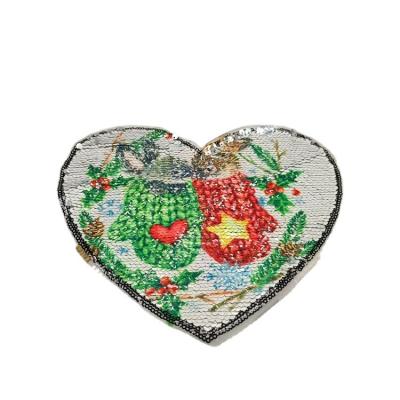 China Glitter logo factory made clothes custom design ortho love heart shape evra patch for sale