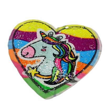 China Glitter Factory Direct High Quality Custom Cheap Price Reversible Sequin Patches for sale