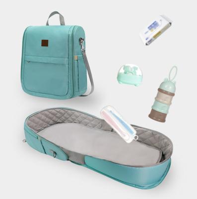 China Portable Handbag Baby Crib Mommy Travel Bags Diaper Bag for sale