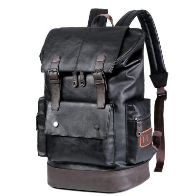 China Hot Selling Anti-theft Laptop Backpack Men Waterproof Leather Weekend Bag for sale