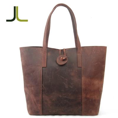 China Fashion Tote Bag Women Genuine Leather Shopping Bag Handbag for sale