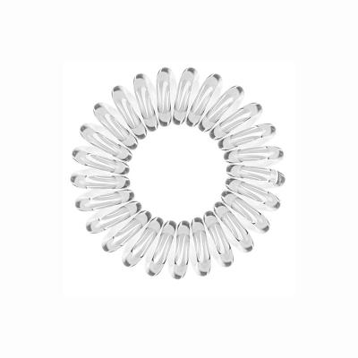 China High quality elastic spiral hair stretch holders wholesale women girls ponytail crystal hair tie ring bands traceless durable ring for sale