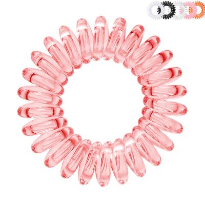 China Durable Traceless 71 Colors Wholesale Custom Traceless Simple Ring Spiral Telephone Wire Rubber Coil Ties Hair Bands For Women for sale