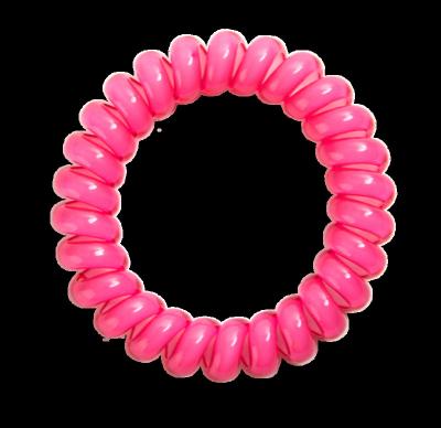 China Factory Solid Color 5cm Girls Durable Traceless Ponytail Holders Spirals Elastic Bands Hair Ties Scrunchies Accessories for sale