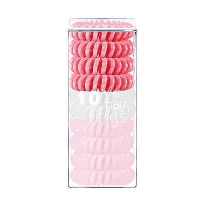 China Goods. Strong Wholesales Dropshipping 70 Colors 10pcs Strong Grip Non-soaking Original Traceless Spiral Hair Ties for sale