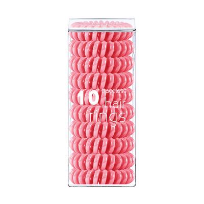 China Goods. strong wholesales Dropshipping 70 colors spiral coil telephone cord hair ties elastic bands 10pcs for sale