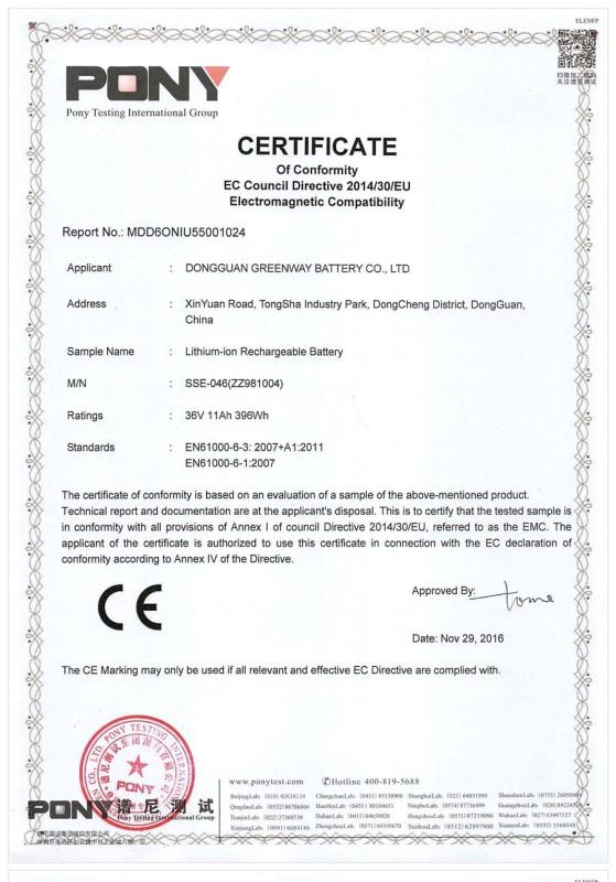 EMC - Shenzhen Trustin Technology Co., Ltd.