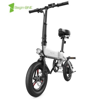 China Aluminum alloy 250w hid battery e bike 14 inch 36v mini folding electric bicycle e bike for sale