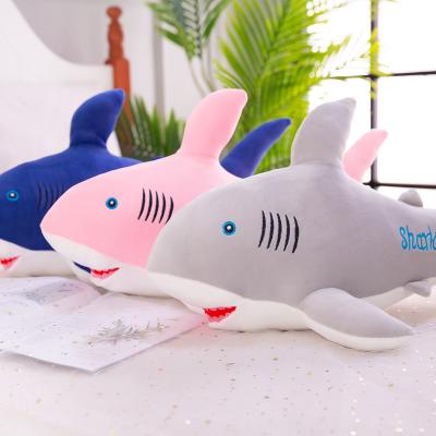 China Gift Kids Toy 160cm Big Size Promotion Gift Customized Giant Soft Stuffed Sea Animal Plush Pillow Shark Plush Toy for sale