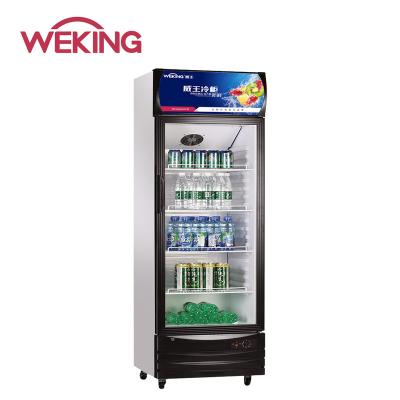 China Environmental Protection Glass Bar Refrigerators 239L Door Display Showcase Cooler for sale