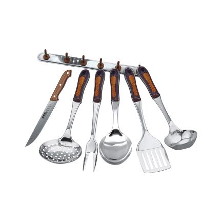 China Sustainable Kitchen Utilities Stainless Steel Cooking Kichen Tools Kitchen Accessories Set for sale