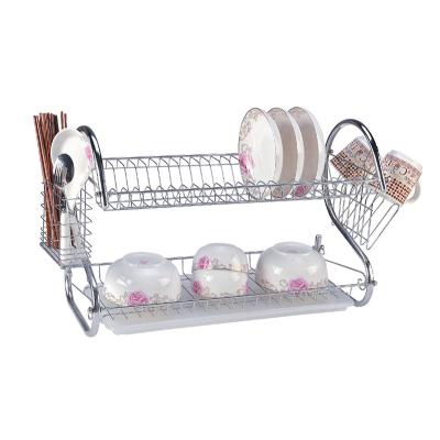 China Kitchen Stainless Steel Plate Dish Drainer Rack Drying Sustainable for sale