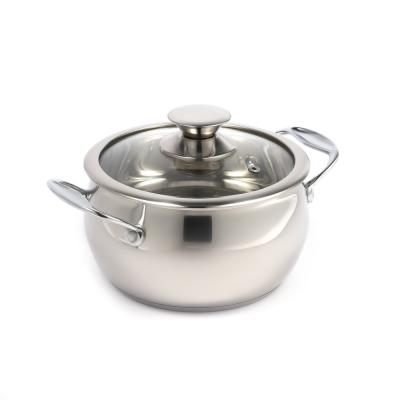 China High Quality Fashionable Design Mini Pot Induction Bottom Sustainable Cooking Pot Stock Pot Casserole for sale