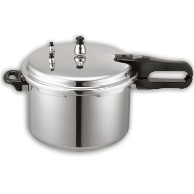 China Best Seller Sustainable Pressure Cooker 6.0 Liter Aluminum Cooking Pot With Glass Lid And Capsuled Bottom Induction Use for sale