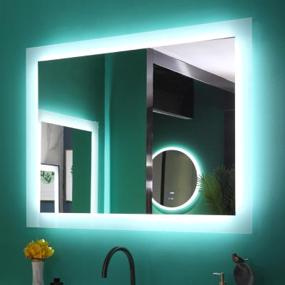 China Illuminated LED Edge Bed Up Mirror With Integrated LED Light For Bathroom Vanity Lighted Mirror for sale