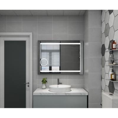 China Factory hot sales luminous modern design illuminated bathroom vanity mirror with led lights for sale