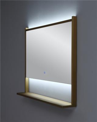 China Manufacturer Wholesale Led Lighted Glass Makeup Mirrors For Decorative Bathroom for sale