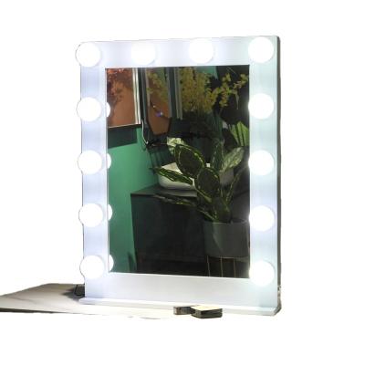 China Hollywood LED makeup mirror lighted desktop dressing table mirror with led light 10 years factory for sale