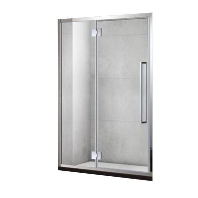 China Silent Sliding Frameless Sliding System Shower Door With StarCast Clear Glass In Stainless Steel Left Hand for sale