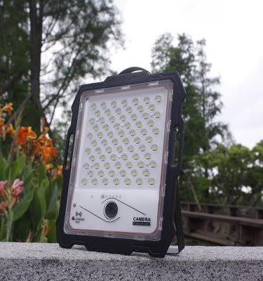 China Garden Aluminum IP67 Outdoor High Lumens Waterproof Security 300W Solar Flood Light With Camera for sale