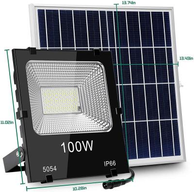 China IP65 Waterproof Solar Powered Solar Powered Outdoor Led Garden Reflector 100w Flood Garden Light for sale