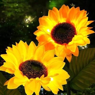 China LANDSCAPE Outdoor Waterproof Multicolor Changing Solar Powered Christmas Garden Decoration IP65 LED Lily Flower Park Lights for sale