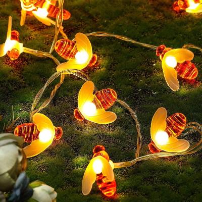 China Outdoor Indoor Garden Christmas Bee Lamp 40 LED String Fairy Light for Garden Decor Wedding Party for sale