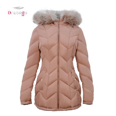 China Top Quality Reversible Anorak Reversible Fur Hooded Double Sided Reversible Winter Coat Women OEM for sale