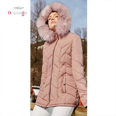 China New Fashion Reversible Reversible Fur Hooded Double Sided Reversible Winter Clothing Coat Women for sale