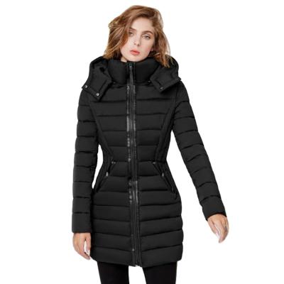 China Dreamgo Waterproof High Quality Warm Quilted Women Thickened Cotton Stripper Down Jacket Ladies Winter Thick Padded Coats for sale