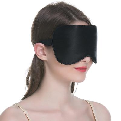 China Travel wholesale 100% satin eye mask luxury blindfold 100% silk mulberry silk sleep mask for sale