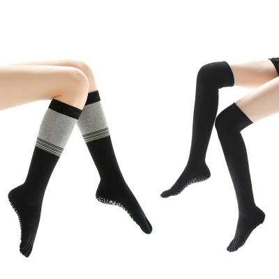 China Indoor Yoga Pilates Yoga Socks Mid Toe Tube Full Toe Socks Adult Non-Slip Breathable Non-Slip Open Socks Family for sale