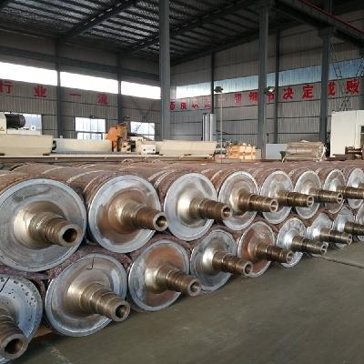 China Machinery Repairs Workshop High Quality Mining Belt Conveyor Parts Rubber Coated Roller Drum Slowdown Pulley Rubber Drum for sale