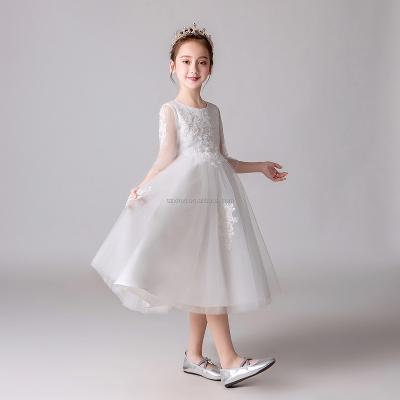 China Wholesale Girls Breathable Dress Sleeve Embroidery Princess Beading Bridesmaids Dresses Night Dresses for sale